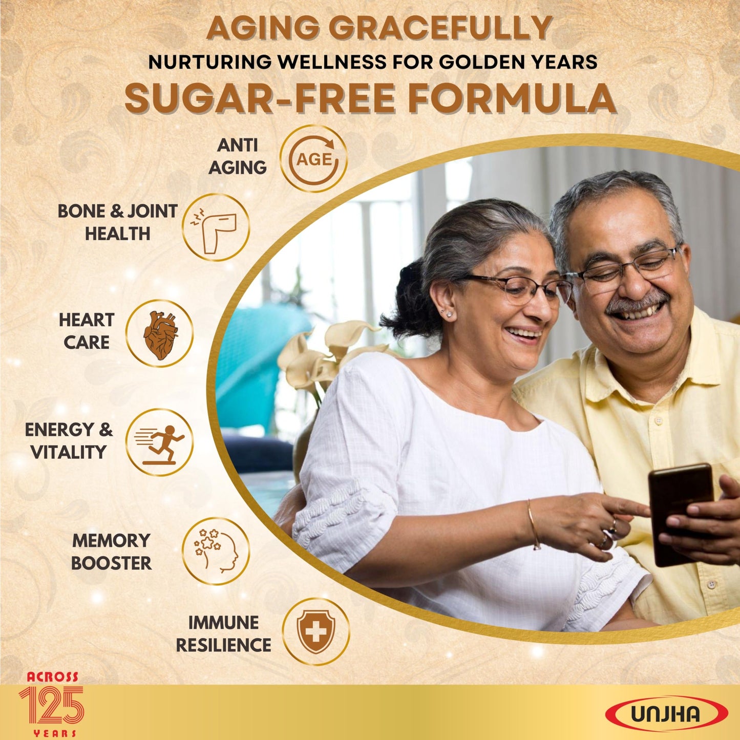 Ayusiddh Shree Unjha Pharmacy Rajwadi Sugar Free Chyawanprash - Helps Build Energy,Strength & Stamina|Enriched With Sona Chandi Bhasma|(Sugar Free-825Gm)