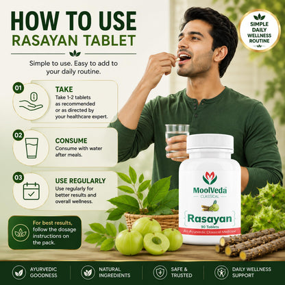 Moolveda Rasayan 90 Veg Tablets (Pack of 2)