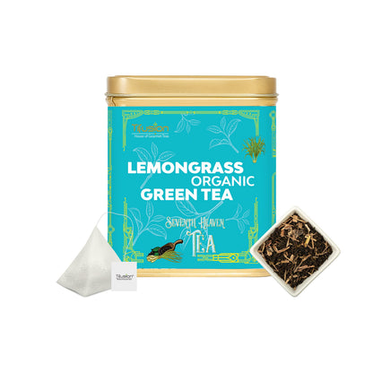 Tifusion Lemongrass Organic Green Tea for Boosting Metabolism & Immunity | Detox Tea for Weight Loss & Stress Relief | Whole Leaf Loose Herbal Tea (30 Tea Bags 30 Serving Cups)