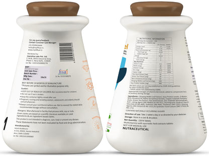 MyFitFuel DHT Blocker with Biotin (For 4 Months), Singing Nette, Vitamin E, Zinc, | For Hair Fall Control, (120 tablets)