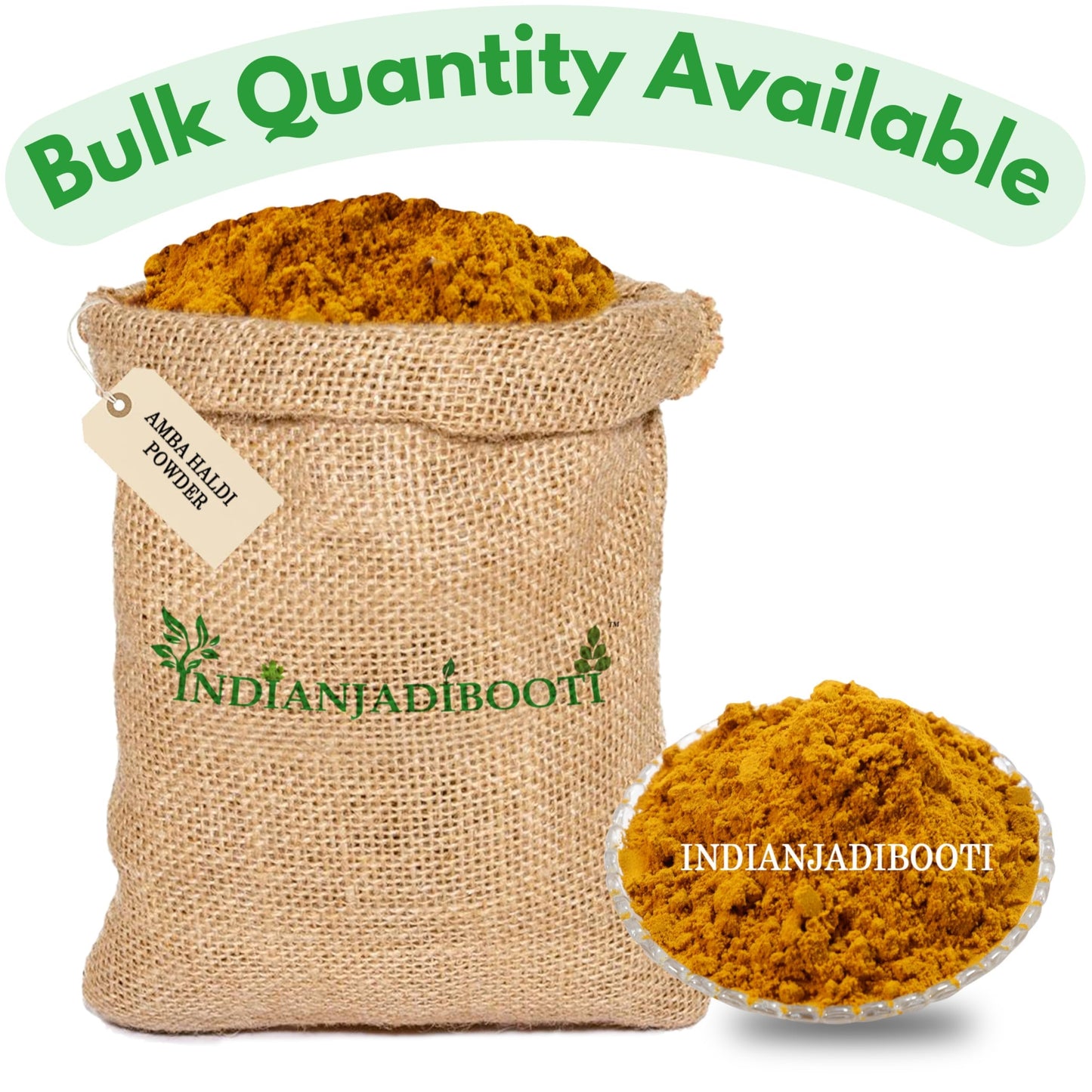 IndianJadiBooti Amba Haldi Powder - Kasturi Turmeric Churn - Curcuma am- image 3