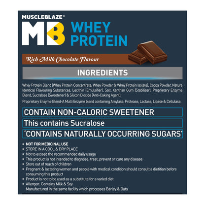 MuscleBlaze 100% Whey Protein, Ultra Premium Blend with Whey Protein Co- image 3