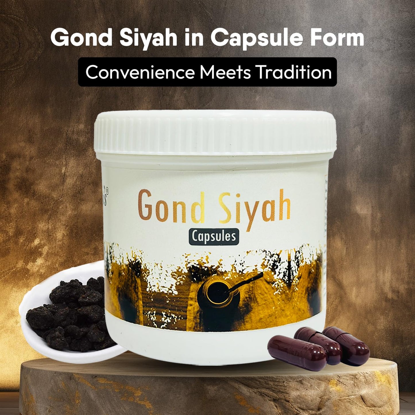 Hakim Suleman's Gond Moringa and Gond Siyah Capsule Combo Pack | Herbal Wellness Duo | Daily Use Value Combo