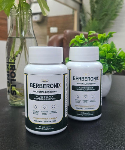 Berberonix™ Berberine 500 mg Capsules | Supports Healthy Blood Sugar Levels & Metabolism | High Strength Herbal Extract | Daily Wellness Supplement | 60 Veg Capsules