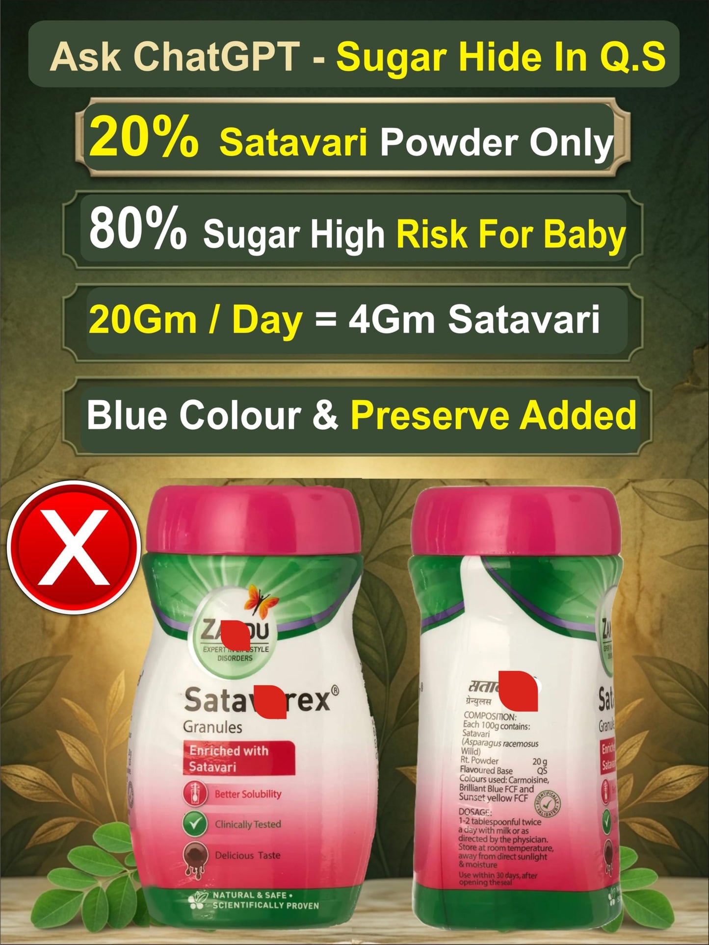 DERWIN Micronised Shatavari Powder – Satavari Organic, 210g - 30 S