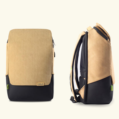 Timus Magnet Business Premium Backpack Waterproof fit 15.6 Inch Laptop Backpack with USB Charging Port | 22 Liters Travel Durable Backpack for Men and Women and Working Professional in Beige Color