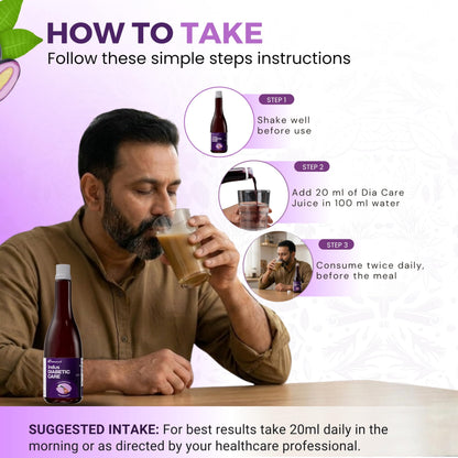 Indus Diabetic Care Juice 500ML | Ayurvedic Diabetes Support | Helps Maintain Healthy Sugar Levels | Reduces Cravings | Boosts Metabolism & Energy | 100% Herbal | No Added Sugar