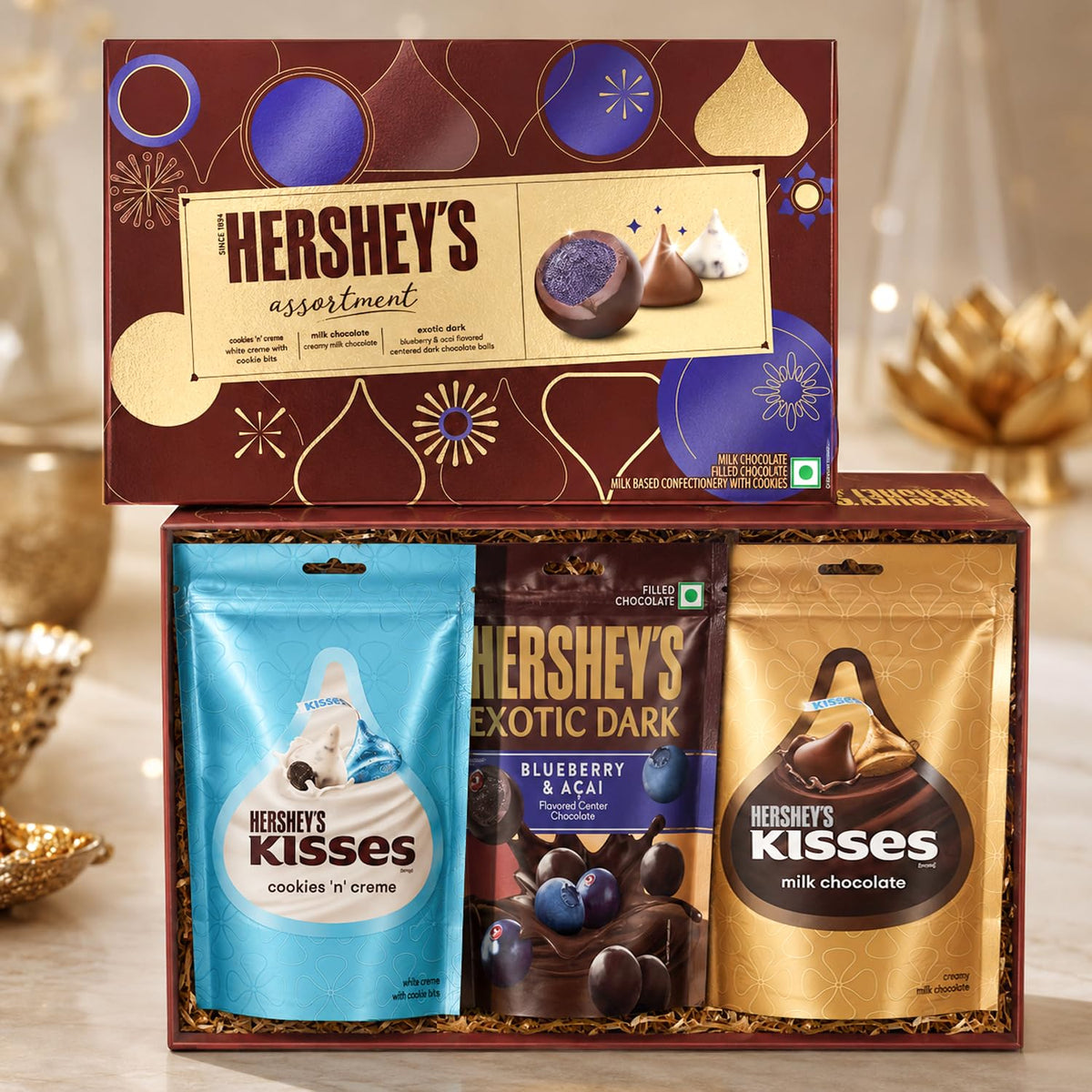 TIED RIBBONS Kids Rakhi For Brother With Chocolate Gift Pack - Set Of 2 Kids Rakhi With Lights And Chocolates Gift Pack and Roli Chawal, 149 Grams