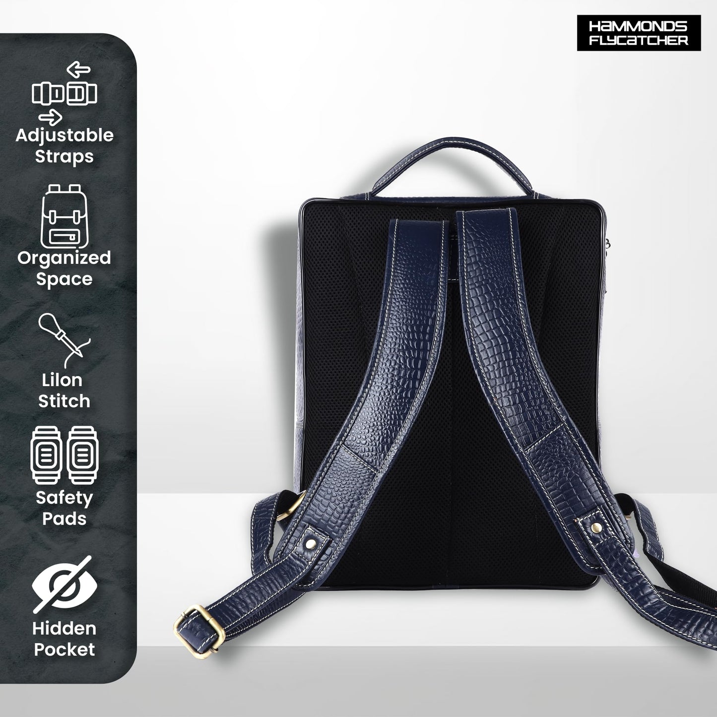 HAMMONDS FLYCATCHER Genuine Leather Laptop Backpack for Men and Women -- image 7