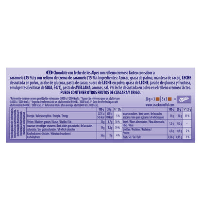 Milka Caramel 100% Alpine Milk Chocolate, 100 g