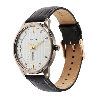 Titan Regalia Opulent Analog with Day and Date White Dial Watch for Men- image 2