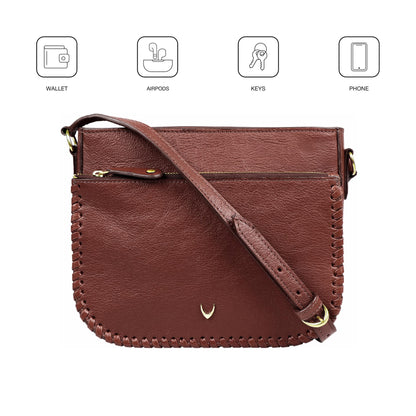 Hidesign Women Sling Bag (Red)