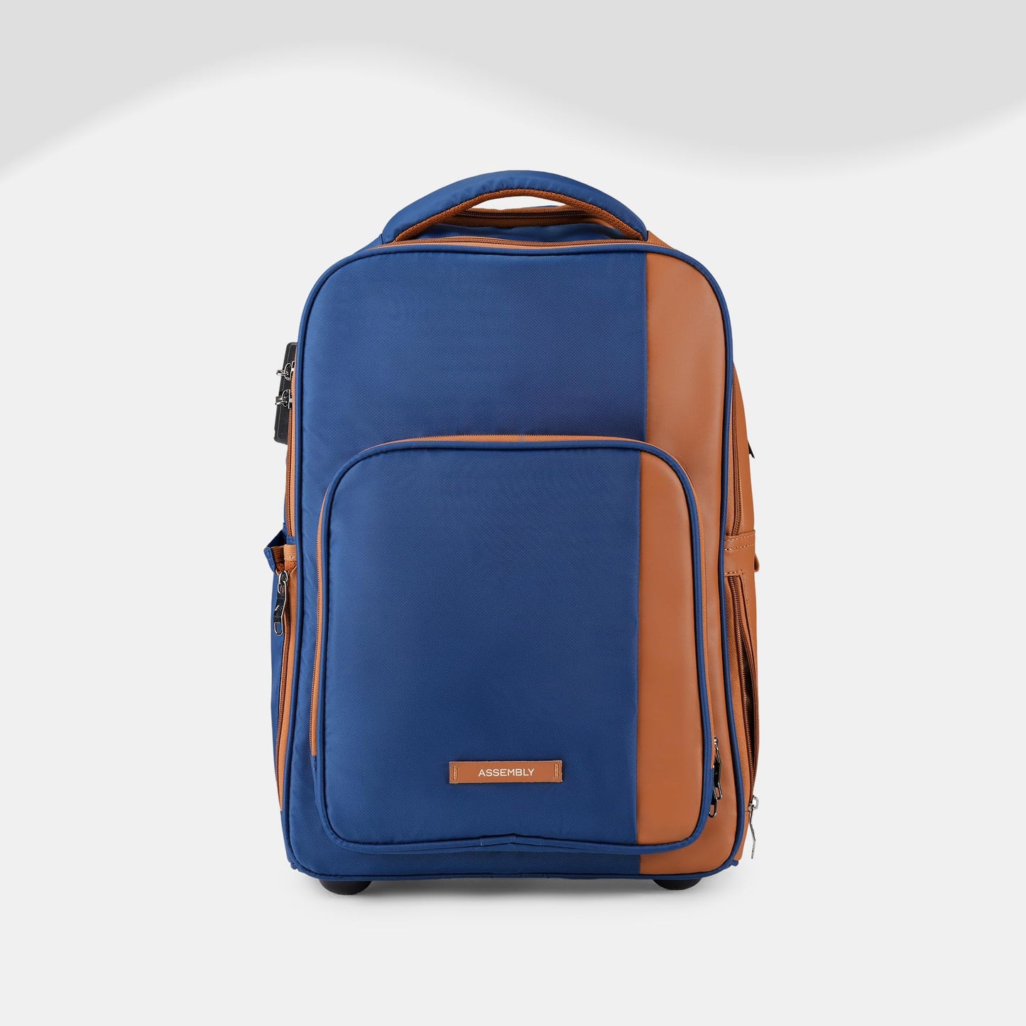 Assembly Jetson 30L Trolley Laptop Backpack for Men Women 15.6 Inch Office Travel Bag Blue
