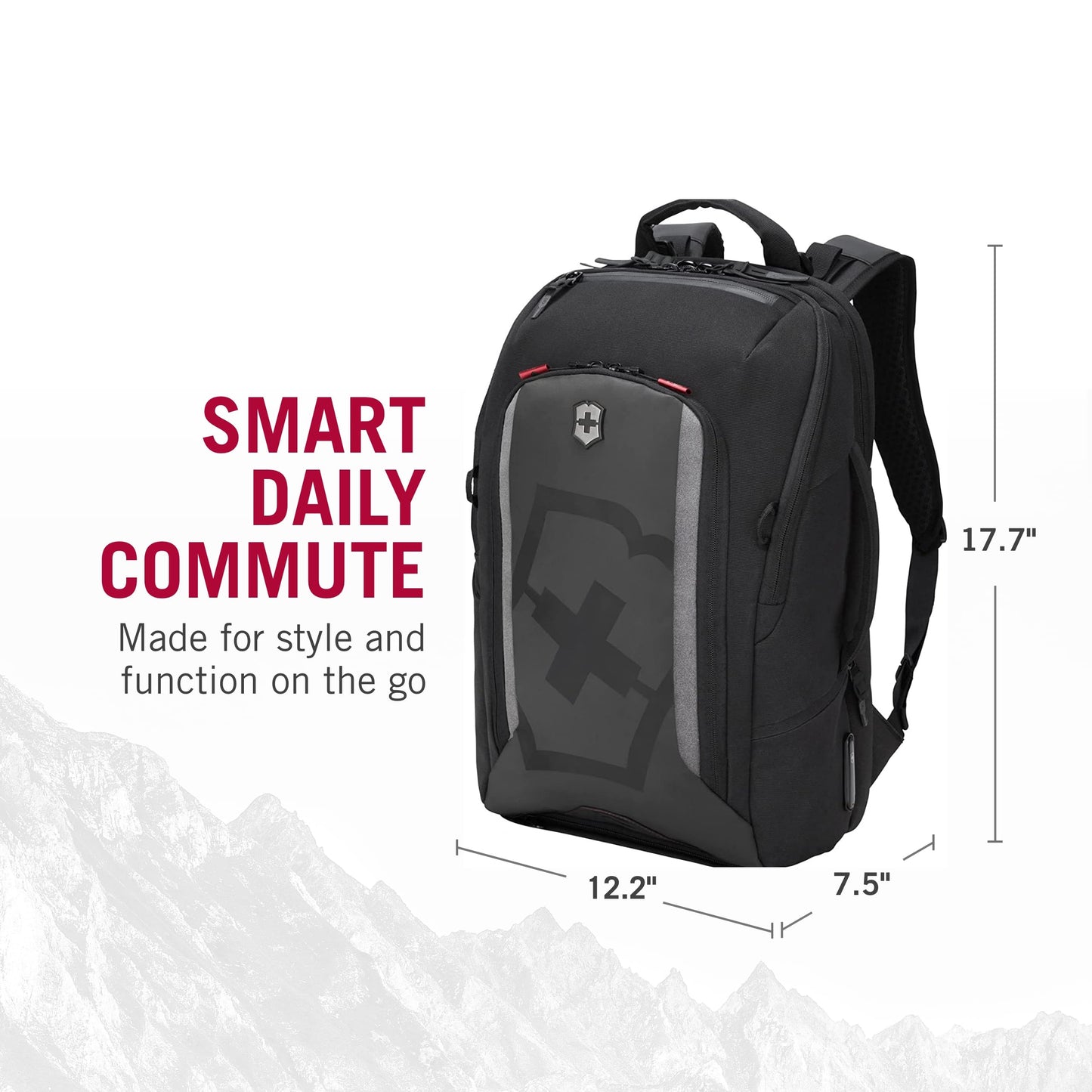 Victorinox Touring 2.0, Commuter Backpack, Black (612118)