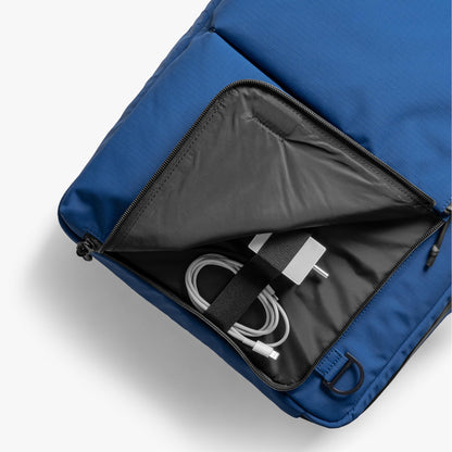 DailyObjects Pivot Convertible Briefpack Bag (16L) |Unisex|Fits 13/14/15.6 inch Laptop/Macbook Pro/Air|Lightweight|Stylish Backpack|Office/Daily Use/Travel|Multi Pocket|Adjustable Strap-Blue