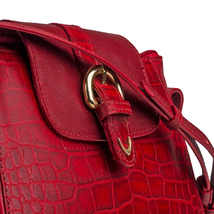 Hidesign Women Sling Bag (Red)