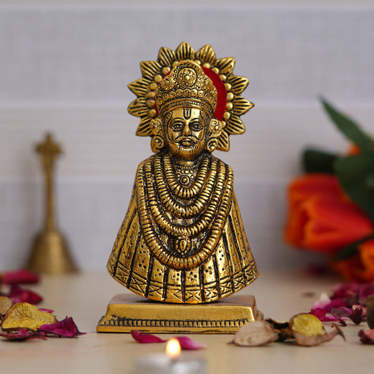 Baba Khatu Shyam ji Idol Statue Showpiece for Home and Pooja | Khatu Shyam Murti