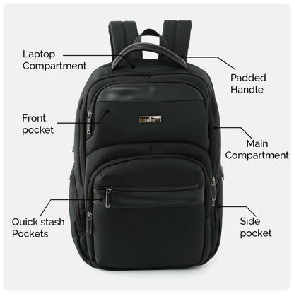 THE CLOWNFISH Haven Series Laptop Bag | Office travel with USB port & c- image 6