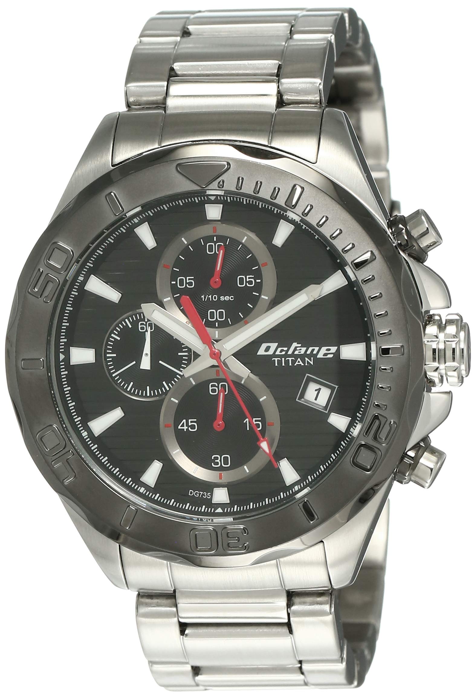 Titan Octane Analog Black Dial Men's Watch-NL90087KM02/NP90087KM02