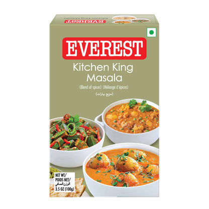 Everest Kitchen King Mixed Masala Powder 100G Carton, Turmeric