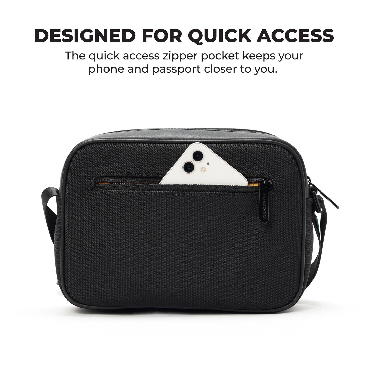 MOKOBARA Friday Sling Bag Unisex Everyday Travel Crossbody Pouch Black