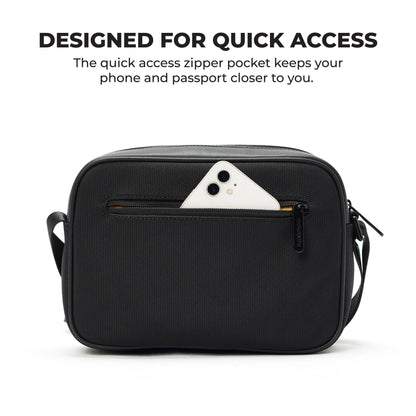 MOKOBARA Friday Sling Bag Unisex Everyday Travel Crossbody Pouch Black