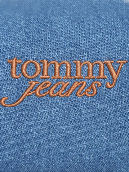 Tommy Hilfiger Logo Blue Cotton Sling Bag