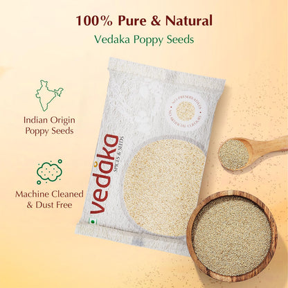 Amazon Brand - Vedaka Poppy Seeds (Khus Khus), 100g