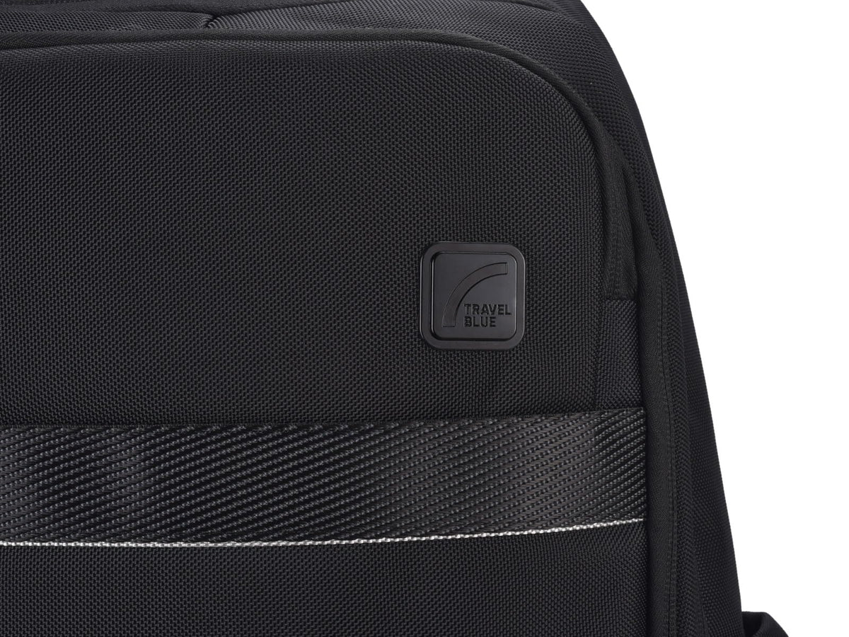 Travel Blue Luxe Pro Executive 15.4 Inches laptop Compartment, 25 L Casual Backpack, Organizer Pocket for Men Women Boys Girls Black