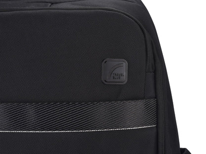 Travel Blue Luxe Pro Executive 15.4 Inches laptop Compartment, 25 L Casual Backpack, Organizer Pocket for Men Women Boys Girls Black