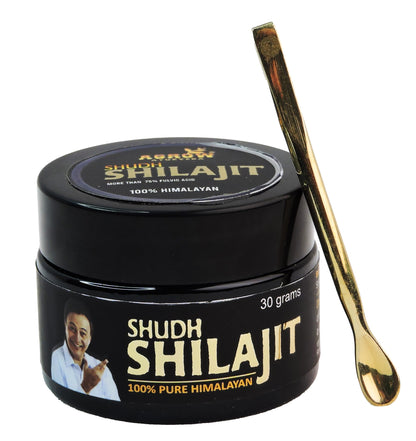 Agrow Pure Himalayan Shilajit Resin 30gm | Ayurvedic Health Supplement for Strength, Stamina, Vitality & Immunity | 100% Natural Shudh Shilajit
