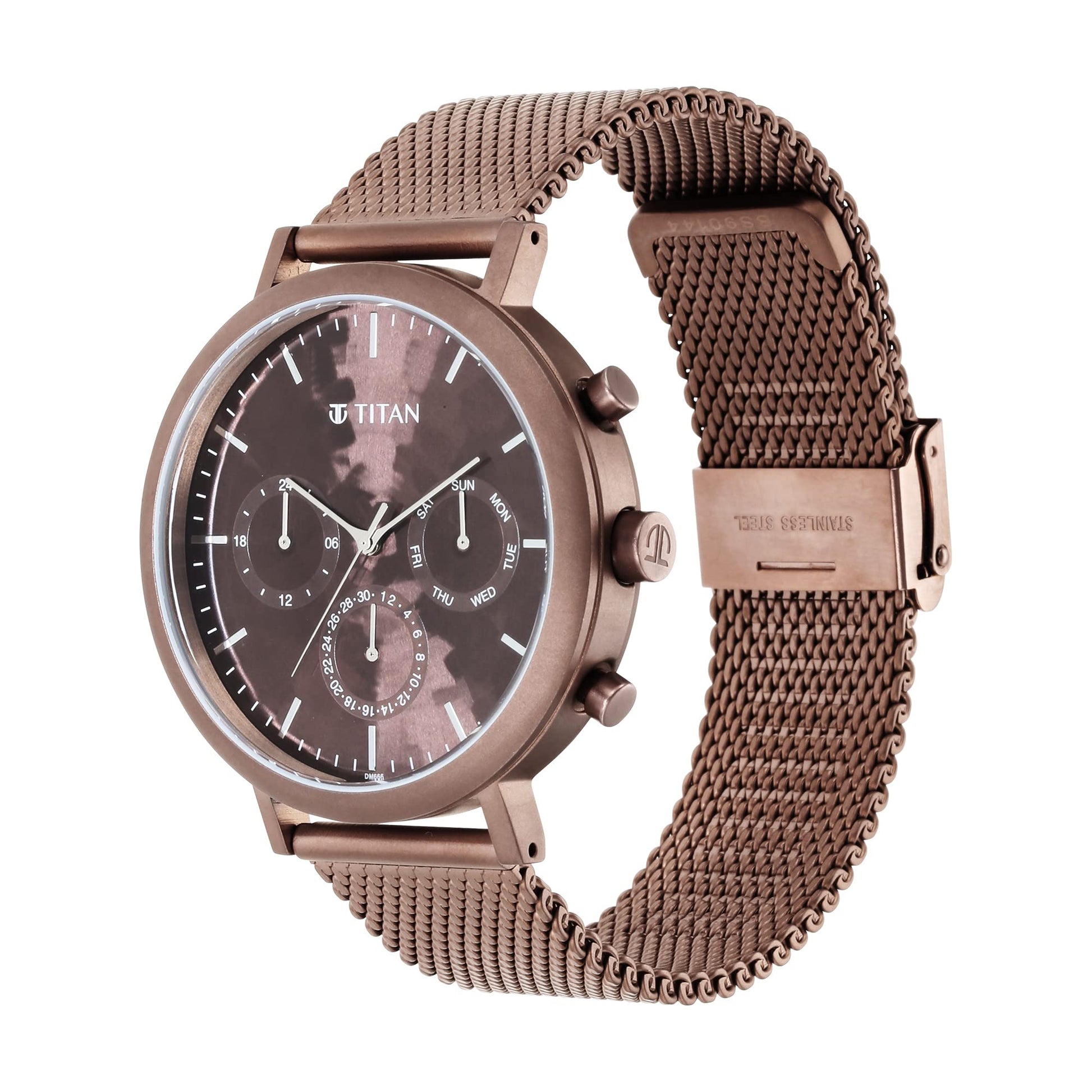 Titan Purple: Valentine’s Day Collection Analog Brown Dial Men's Watch-- image 5