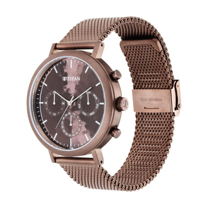 Titan Purple: Valentine’s Day Collection Analog Brown Dial Men's Watch-- image 5