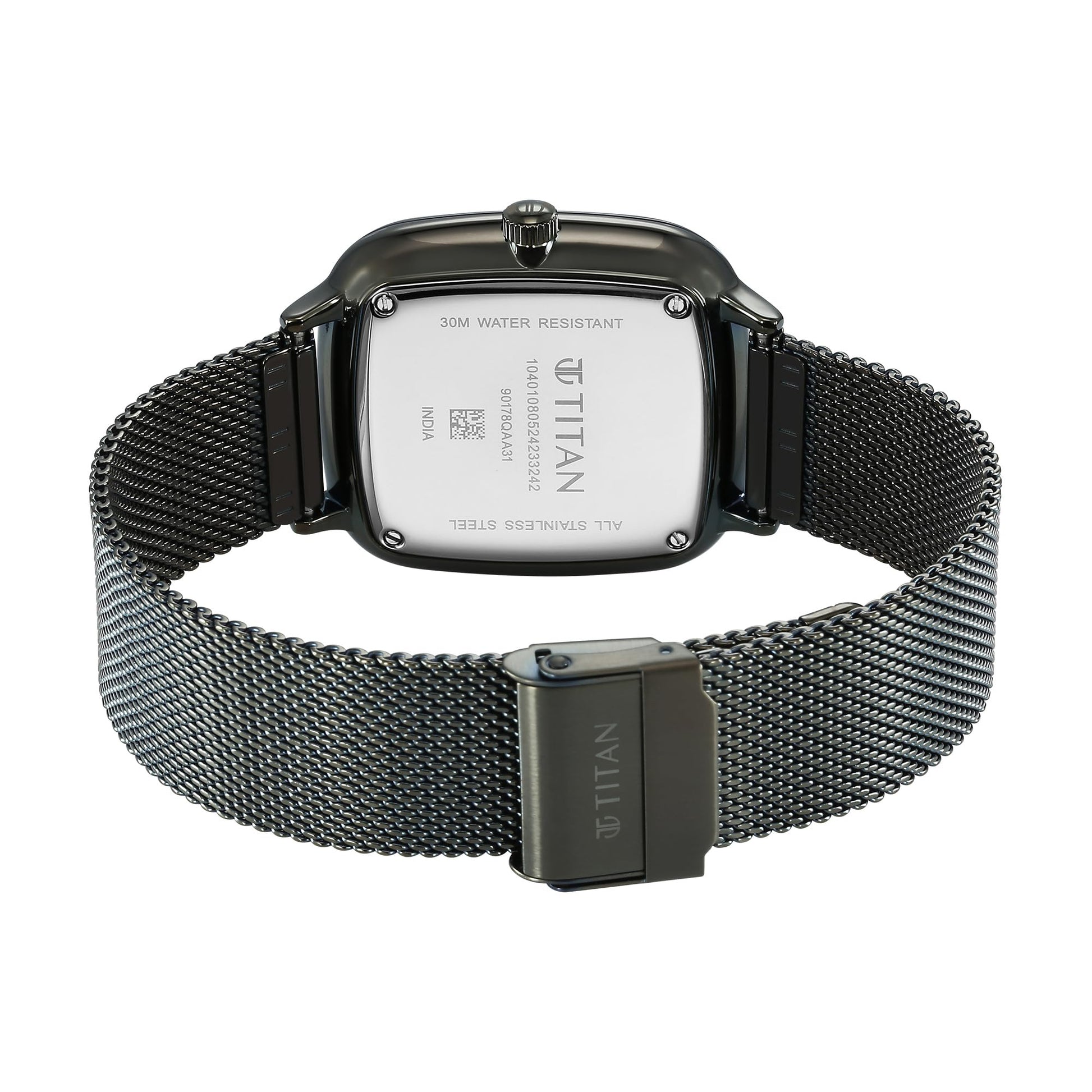 Titan Avant Garde Quartz Multifunction Brown Dial with Green Color Stai- image 2