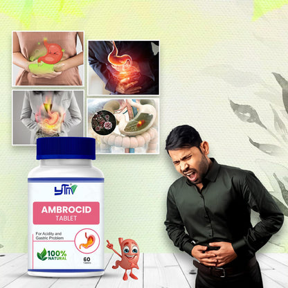 YTM Ambrocid Ayurvedic Tablets – 60 Tabs | relief in Acidity, Gas, Indi- image 4