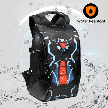 GRAND PITSTOP NightWing-Mark-2 Anti Theft Backpack With safety flashers for 15.6 inch Laptop Compartment, Light Weight, Quick Access Pockets, Water Resistant Multifunctional Backpack 25 L