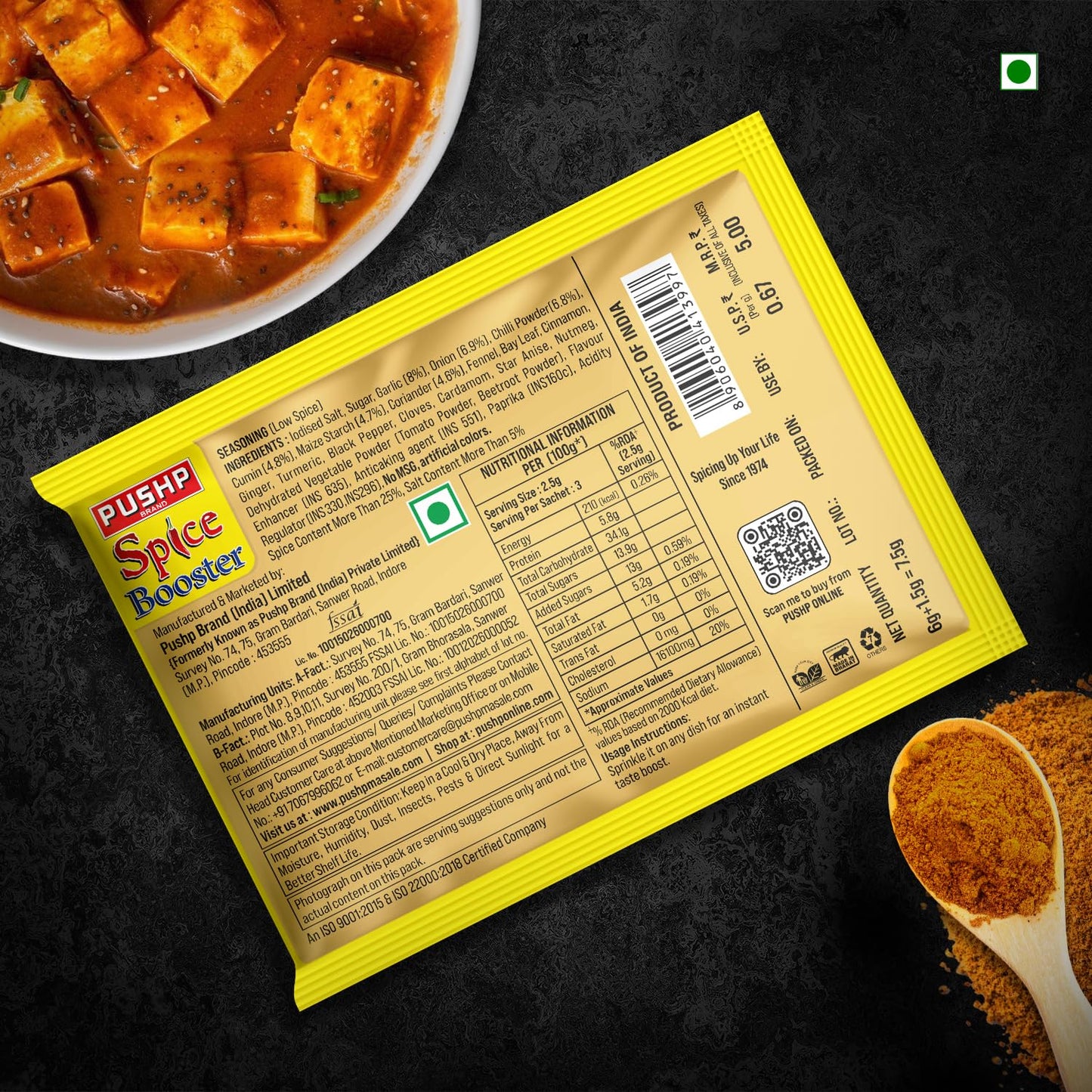 Pushp Brand Spice Booster Magical Masala (pack of 40)