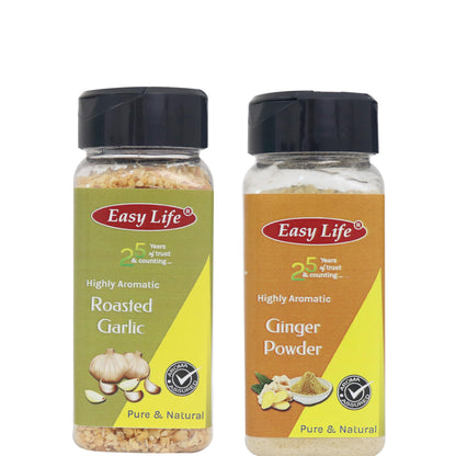 Easy Life Combo of Garlic 80g & Ginger Powder 65g