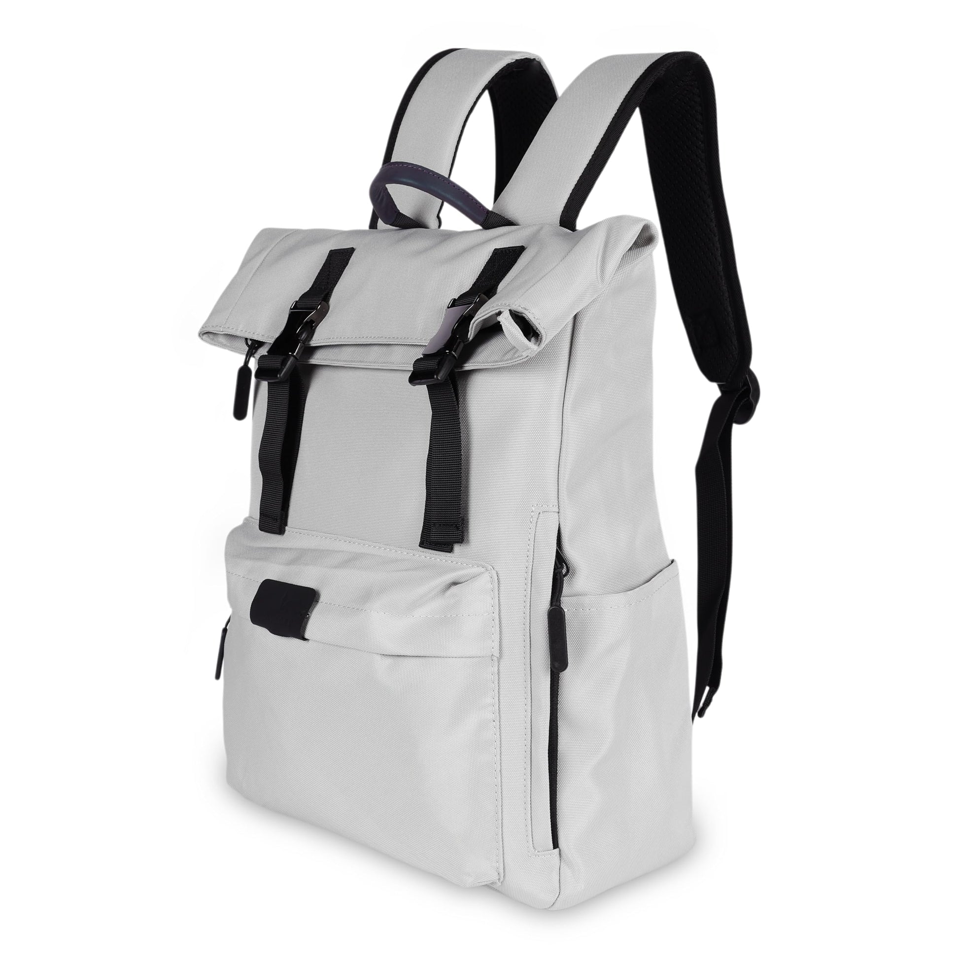 VOYAGER PARIS Vanguard Roll Top Laptop Backpack | Premium Polyester Fab- image 7