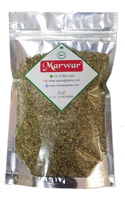 Marwar Oregano Leaves Dried and Crushed Oregano Flakes for Pizza, 200 Grams