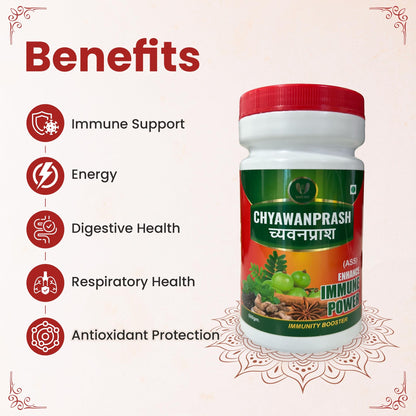 Varah Healthcare - Chyawanprash | Helps Build Strength & Stamina | Builds Overall Health | Ayurvedic Health Supplement | 500 gm