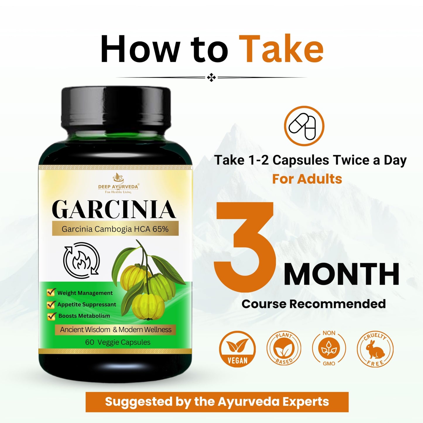 Deep Ayurveda Garcinia Vegan Capsules