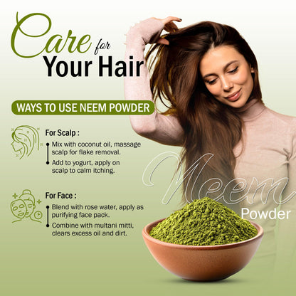 7DAYSNATURAL Premium Neem Powder - Sun-Dried Herbal Powder (Azadirachta- image 4