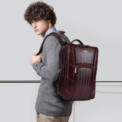 HAMMONDS FLYCATCHER Genuine Leather Laptop Backpack for Unisex - Stylis- image 3