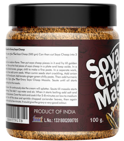 Desi Treat Soya Chaap Masala | Authentic Indian Spice Blend for Rich & Flavorful Curries for Soya Chaap Gravy, Tikka, Roll & Street-Style Dishes | 100g Pack