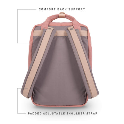 Doughnut Macaroon Classic 16L Backpack, Lightweight Water-Resistant Daypack with 14" Laptop Compartment, Unisex Casual Travel & School Bag
