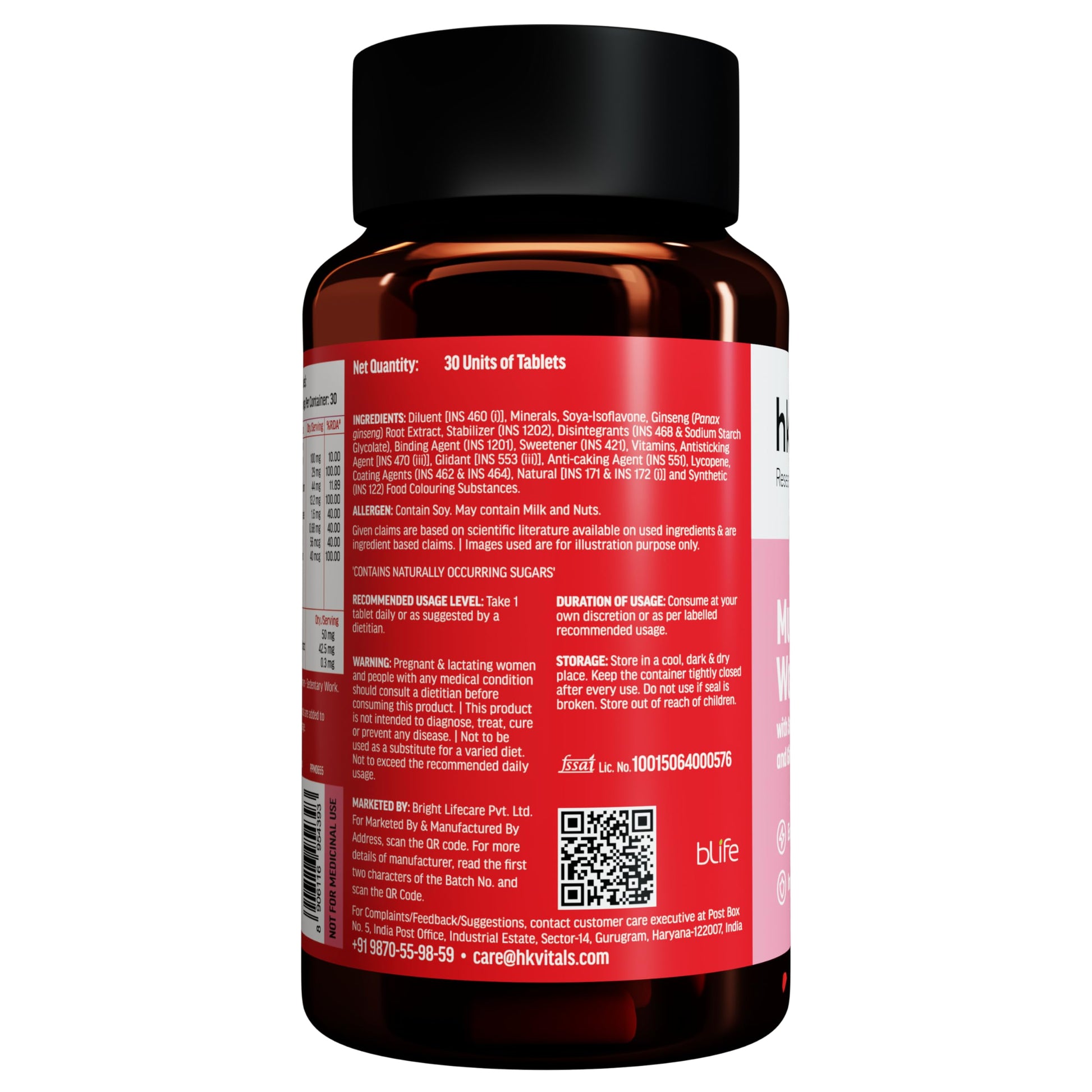 HealthKart HK Vitals Multivitamin For Women (30 Tablets) |With Zinc, Vi- image 7