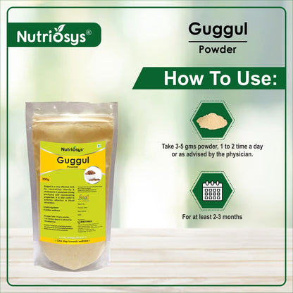 Nutriosys Guggul Powder - 200g Natural Guggal Powder for Weight Managem- image 7