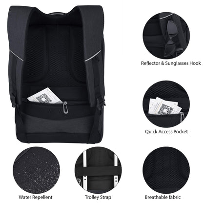 Carriall Minch Polyester Smart Laptop Backpack | Fit up to 15.6” Mac/La- image 4