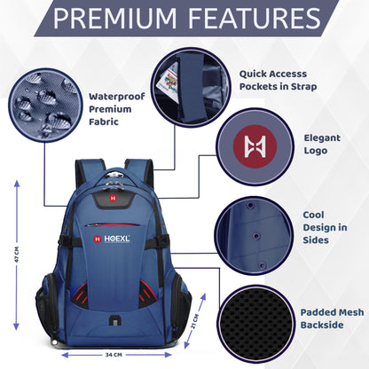HOEXL 40L Premium Laptop Backpack - Waterproof Bags for Men and Women f- image 6